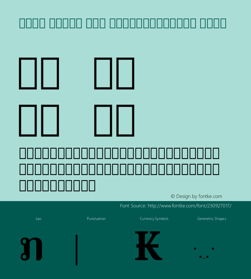 Noto Serif Lao SemiCondensed Bold Version 2.000; ttfautohint (v1.8) -l 8 -r 50 -G 200 -x 14 -D lao -f none -a qsq -X 