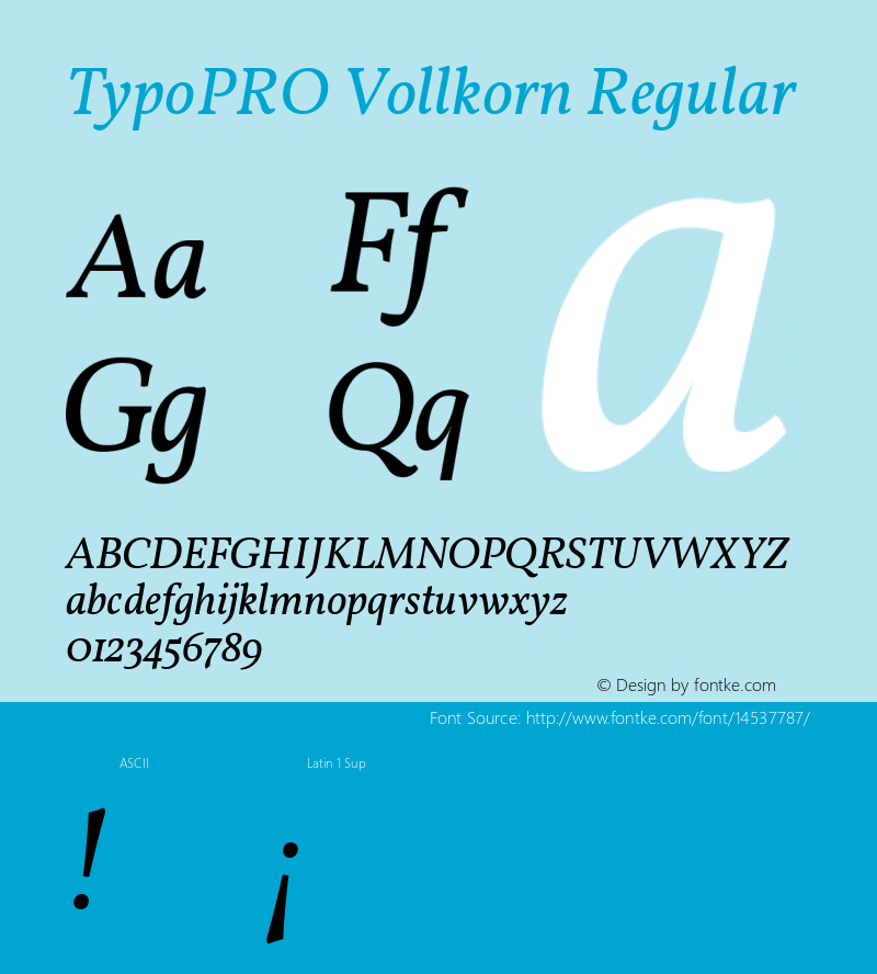 TypoPRO Vollkorn Regular Version 2.001图片样张