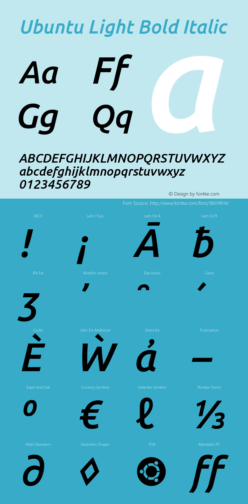 Ubuntu Light Bold Italic 0.83图片样张