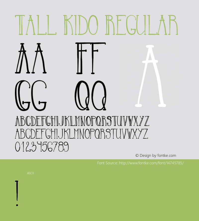 Tall Kido Regular Version 1.00 2014图片样张