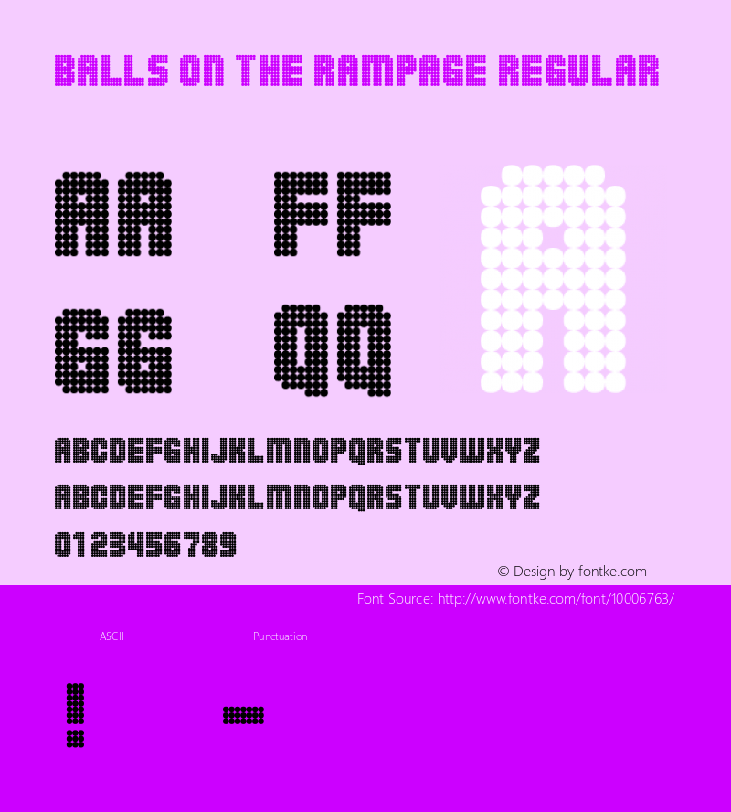 Balls on the rampage Regular http://hjem.get2net.dk/jfischer/图片样张