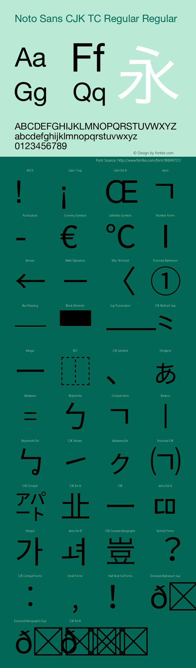 Noto Sans CJK TC Regular Regular Version 1.005;PS 1.005;hotconv 1.0.96;makeotf.lib2.5.65012图片样张