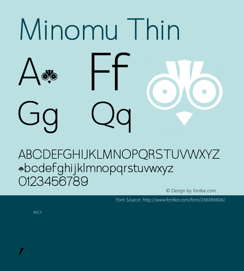 Minomu-Thin Version 1.000图片样张