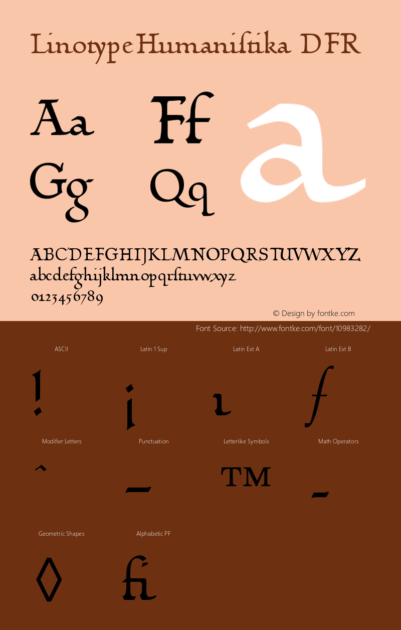 LinotypeHumanistika DFR Version 001.000图片样张