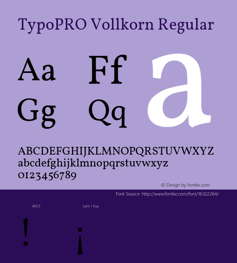 TypoPRO Vollkorn Regular Version 3.005;PS 003.005;hotconv 1.0.70;makeotf.lib2.5.58329图片样张