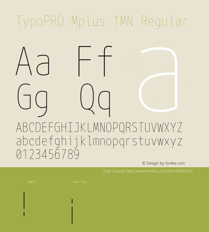 TypoPRO Mplus 1MN Regular Version 1.059图片样张