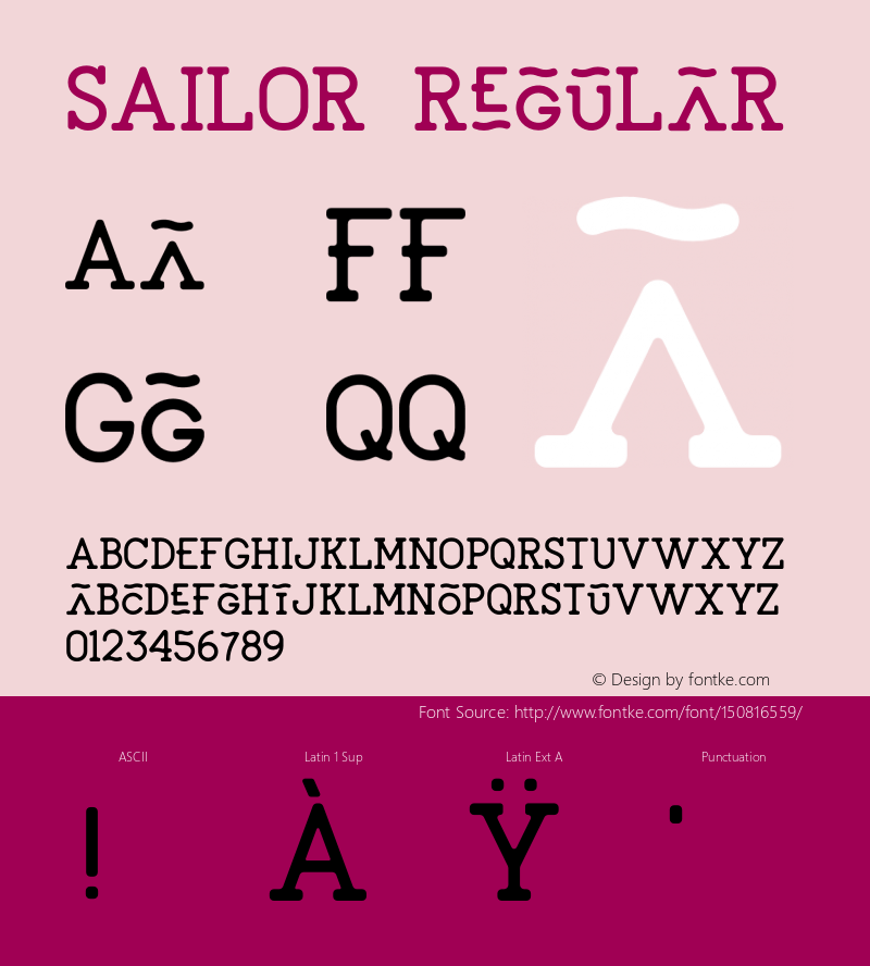 SAILOR Version 1.002;Fontself Maker 3.0.1图片样张