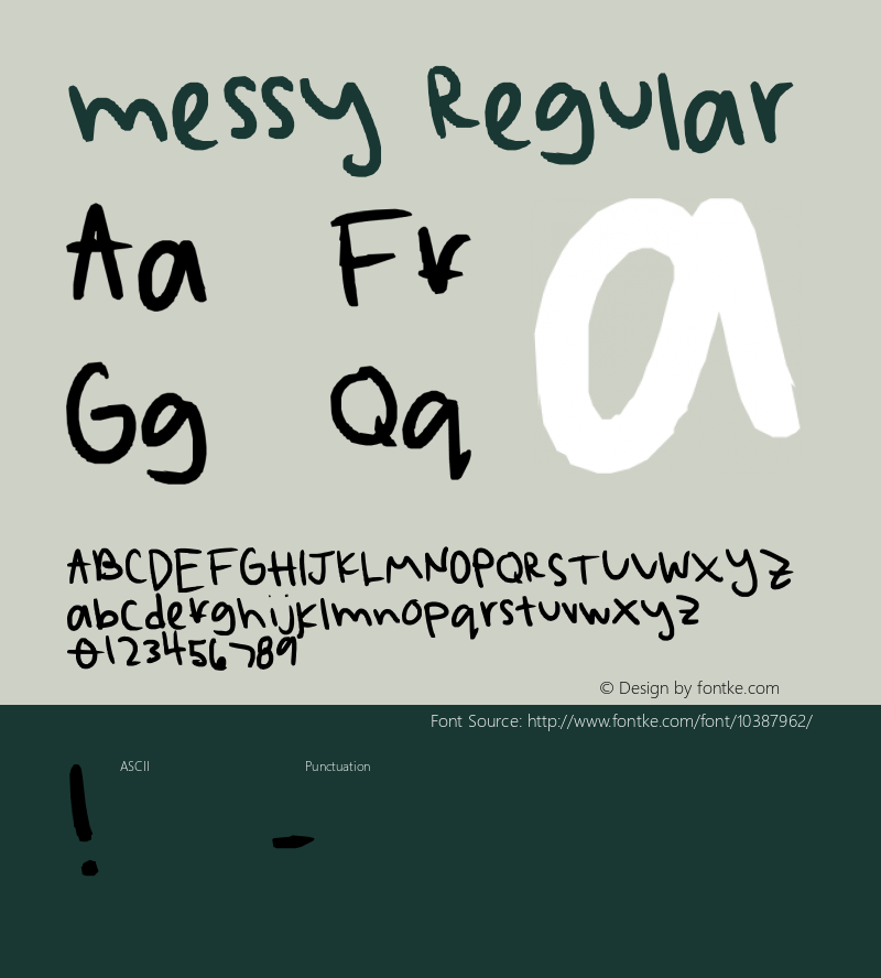 messy Regular Lanier My Font Tool for Tablet PC 1.0图片样张