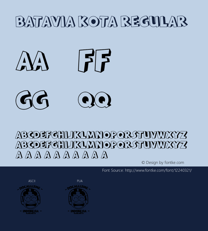 BATAVIA KOTA Regular Unknown图片样张