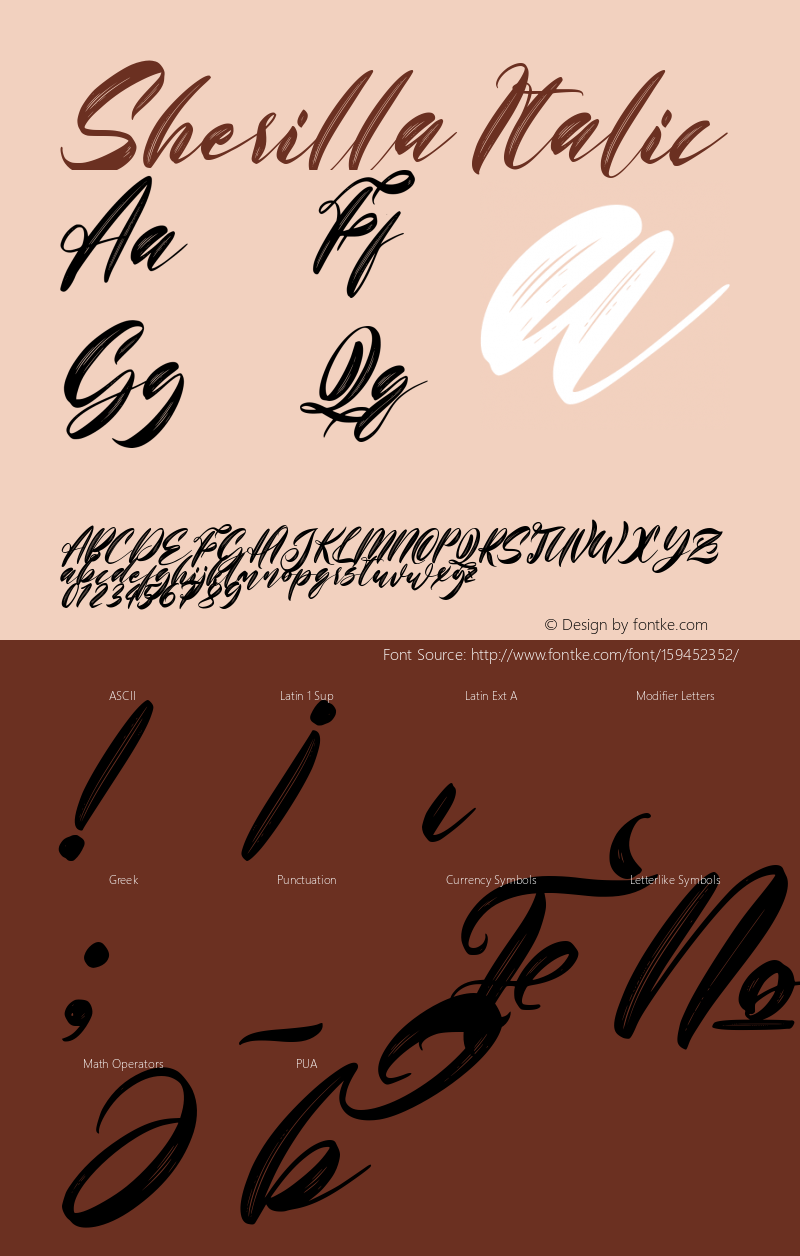 Sherilla Italic Version 1.00;May 2, 2021;FontCreator 11.5.0.2430 64-bit图片样张