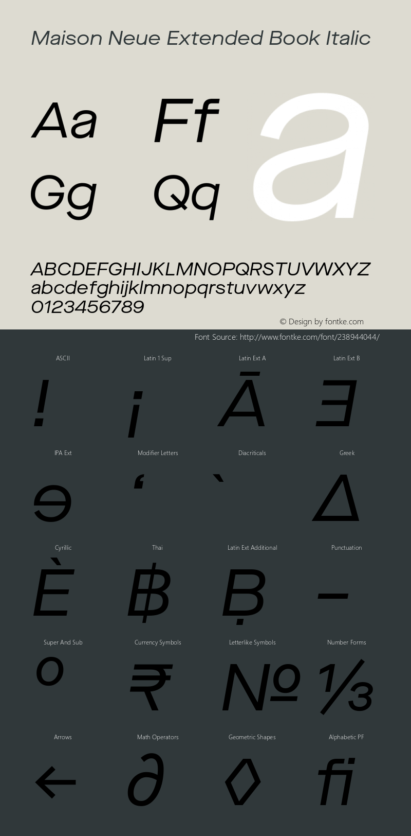 Maison Neue Extended Book Italic Version 3.002图片样张