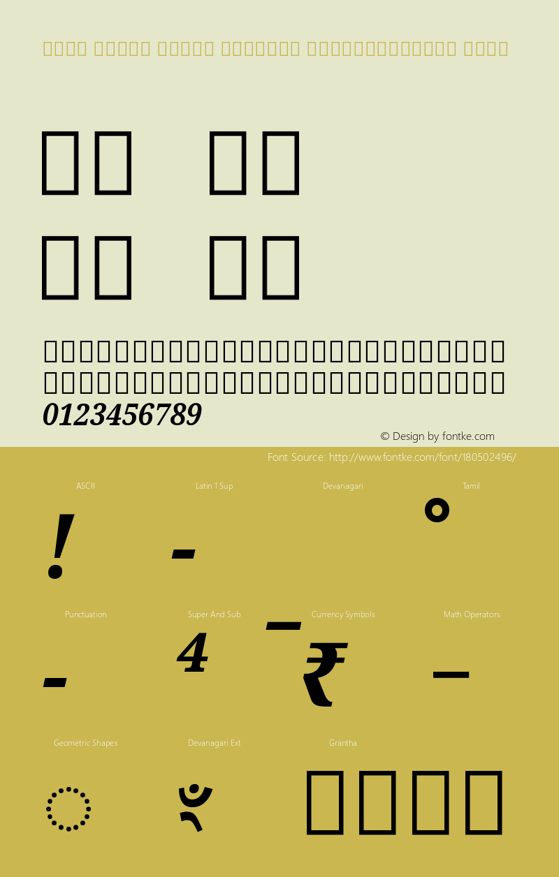 Noto Serif Tamil Slanted SemiCondensed Bold Version 2.000图片样张