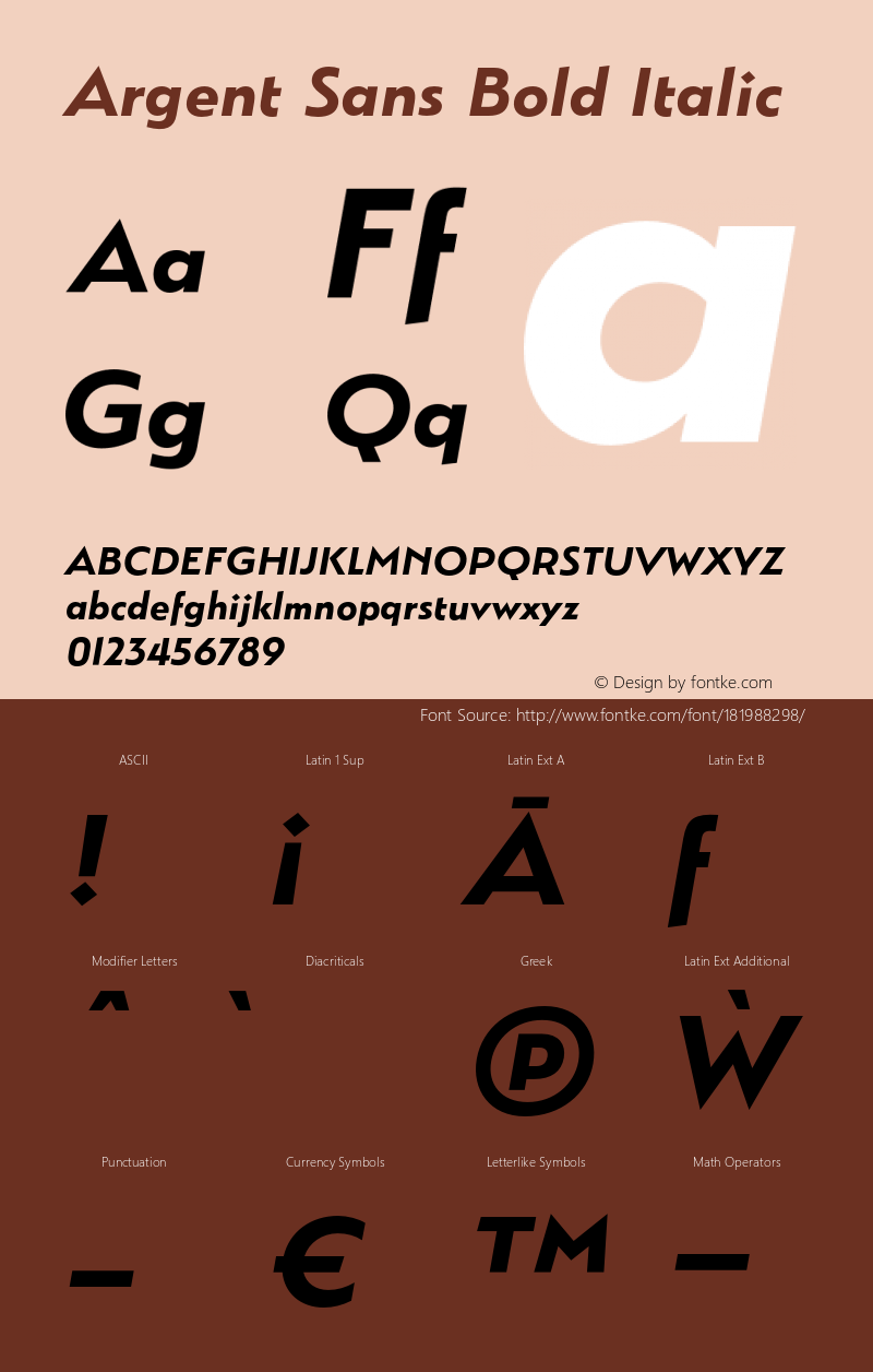 Argent Sans Bold Italic Version 3.000;PS 003.000;hotconv 1.0.88;makeotf.lib2.5.64775图片样张