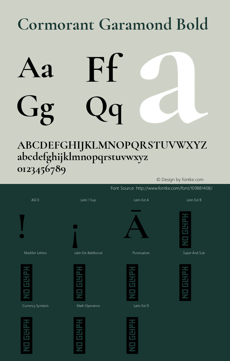 Cormorant Garamond Bold Version 3.303图片样张