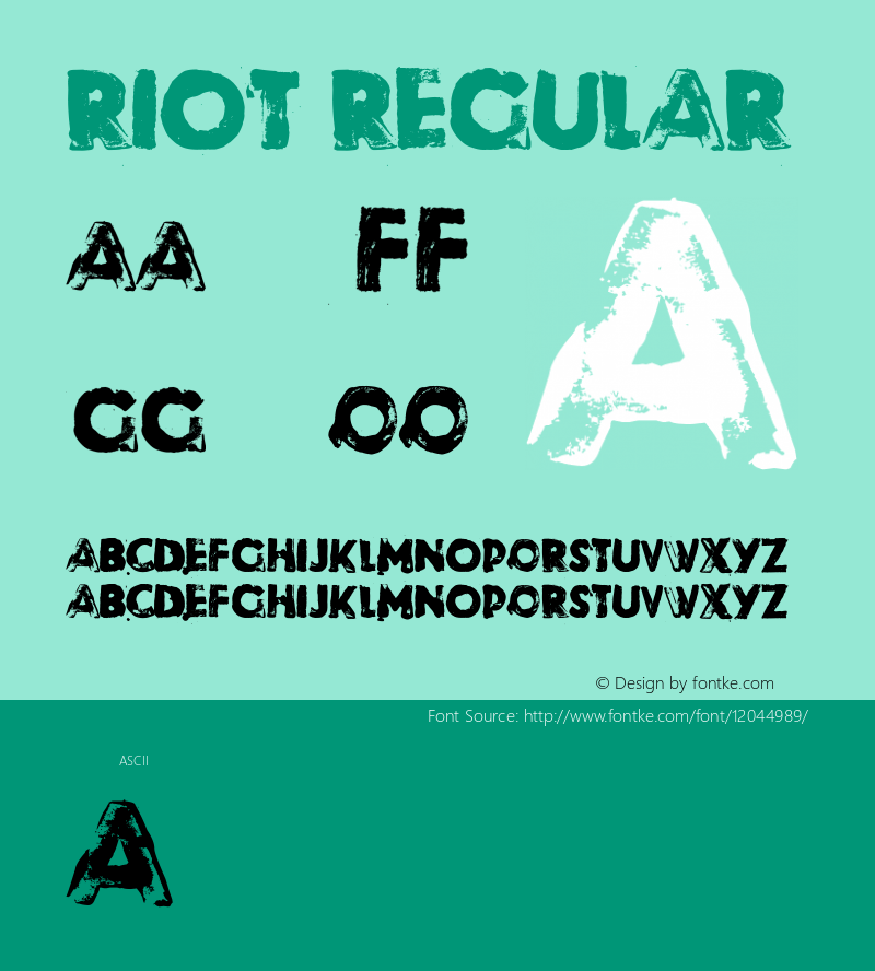 Riot Regular Version 1.000图片样张