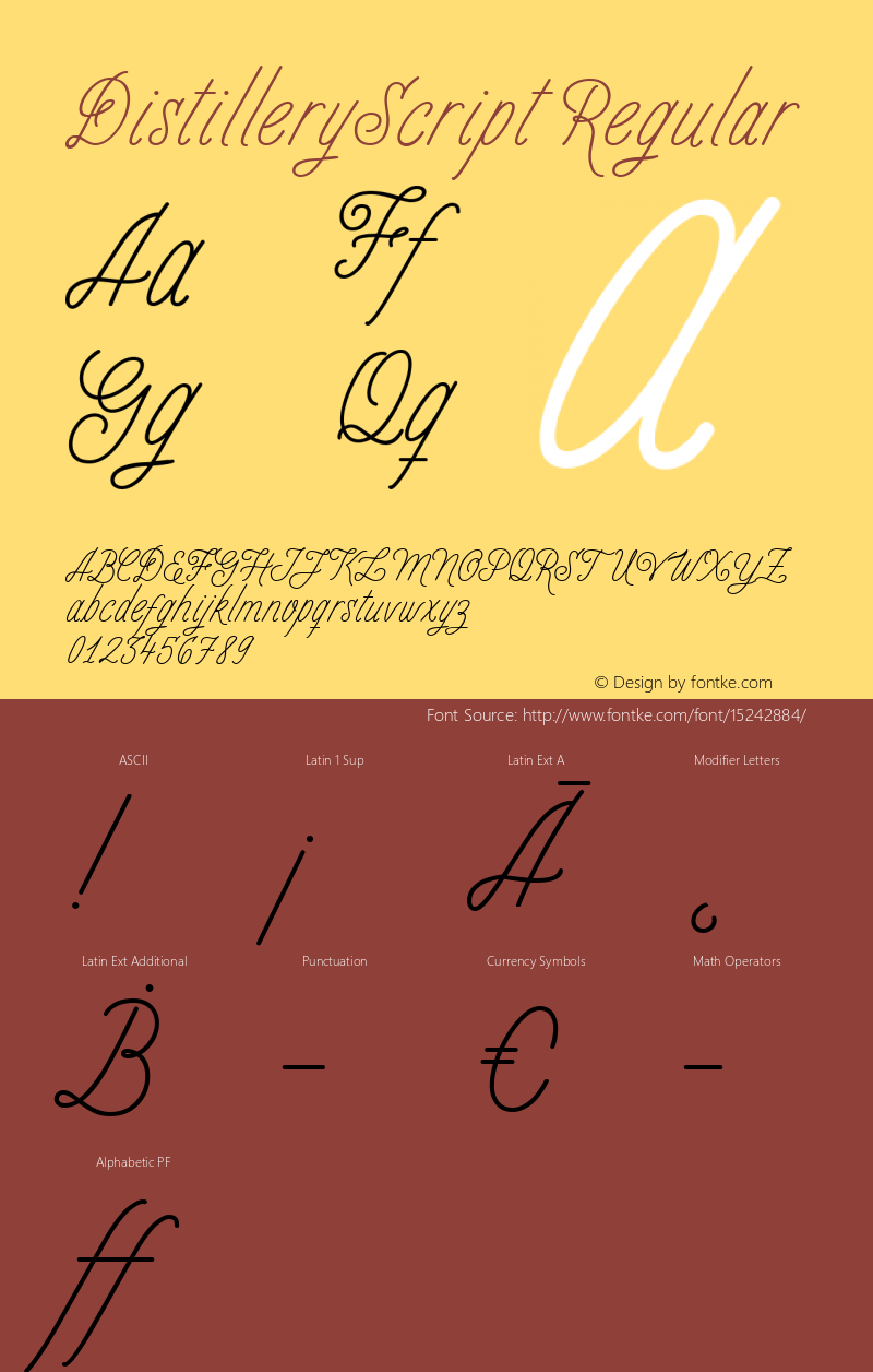 DistilleryScript Regular Version 1.000;com.myfonts.easy.sudtipos.distillery.script.wfkit2.version.4kjc图片样张