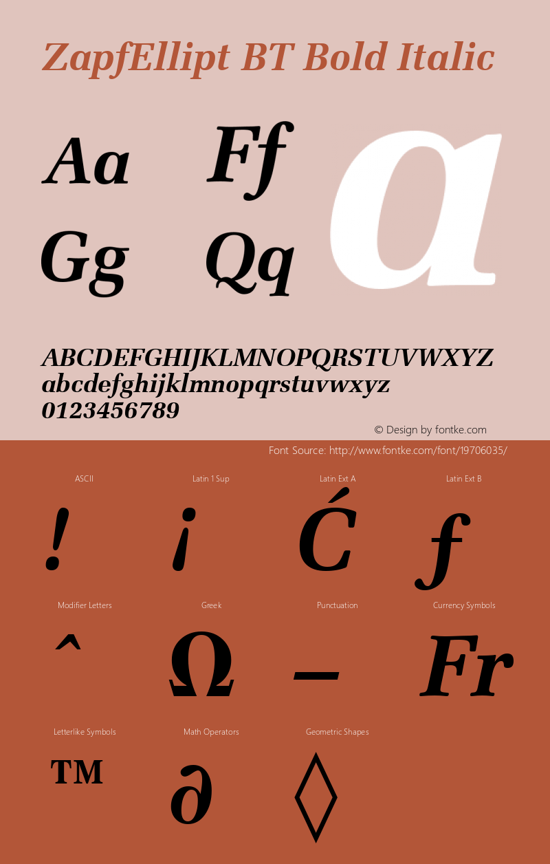 Zapf Elliptical 711 Bold Italic BT mfgpctt-v1.53 Friday, January 29, 1993 1:19:23 pm (EST)图片样张