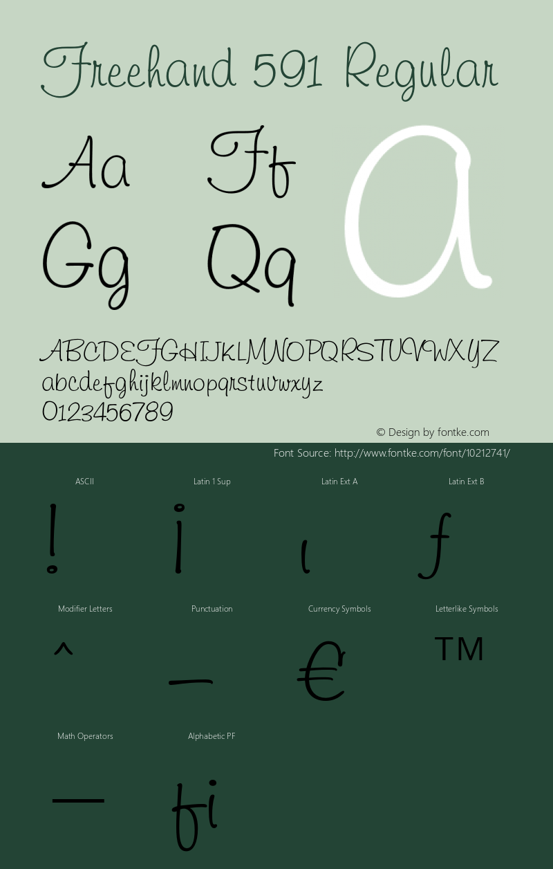 Freehand 591 Regular 003.001图片样张