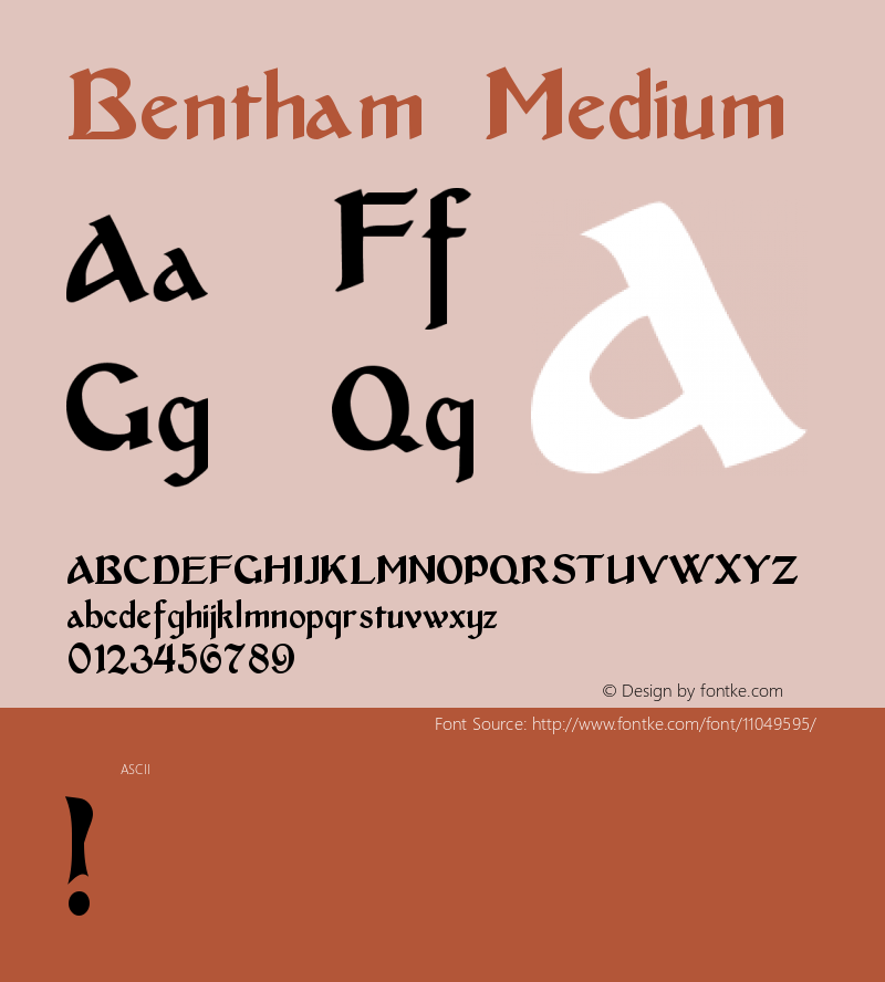 Bentham Medium Version 001.000图片样张