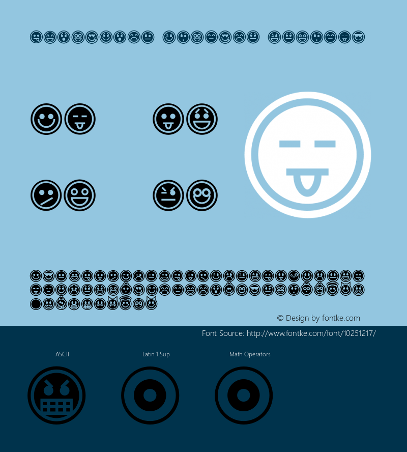 Emoticons Outline Regular 1.0图片样张