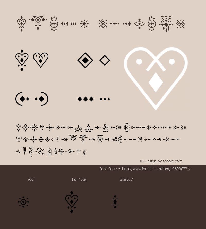 Ajoure Symbols Version 1.002;Fontself Maker 3.5.4图片样张