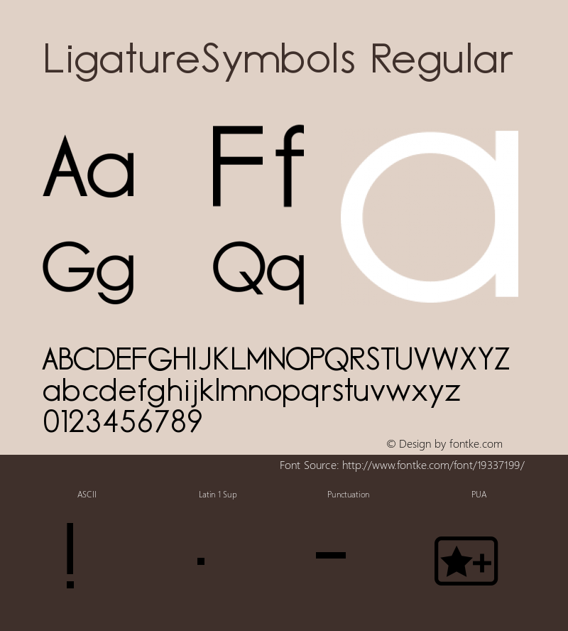 Ligature Symbols Version 2.11图片样张