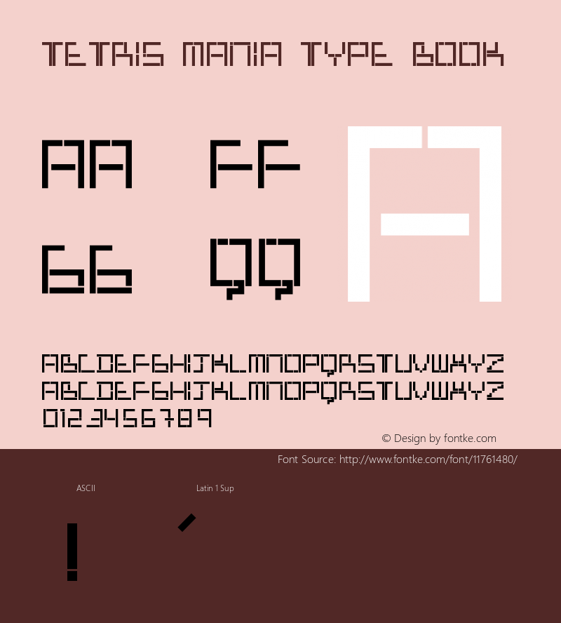 Tetris Mania Type Book Version 1.000 2010 initial r图片样张