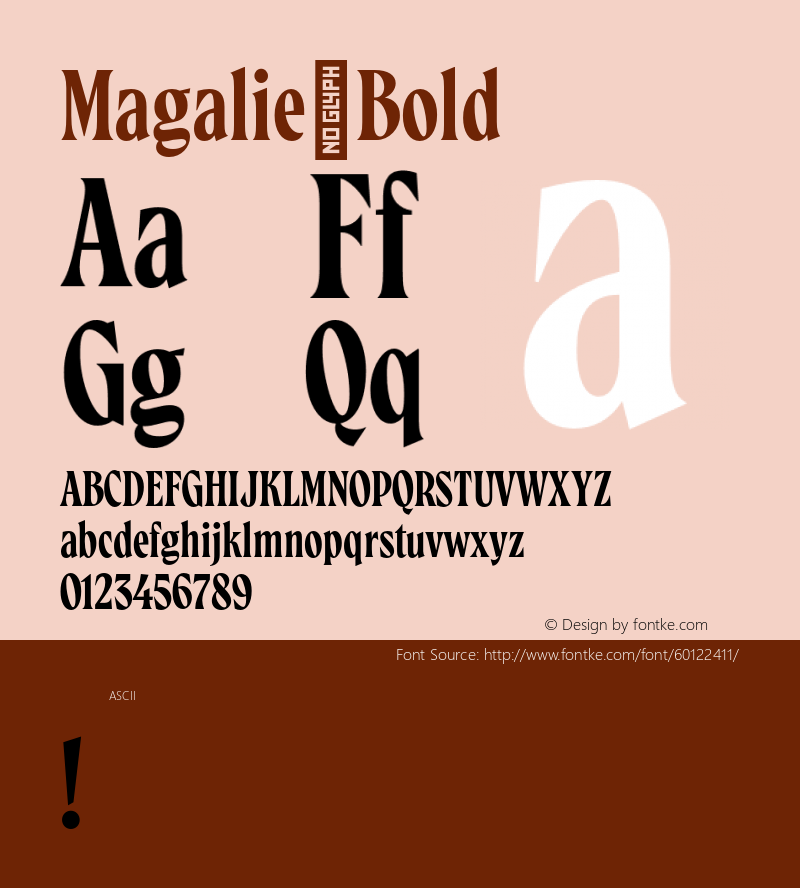 Magalie-Bold Version 1.000图片样张