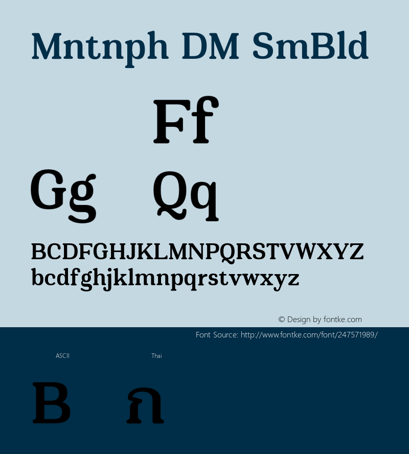 Montnapha DEMO SemiBold Version 1.000;Glyphs 3.1.2 (3151)图片样张