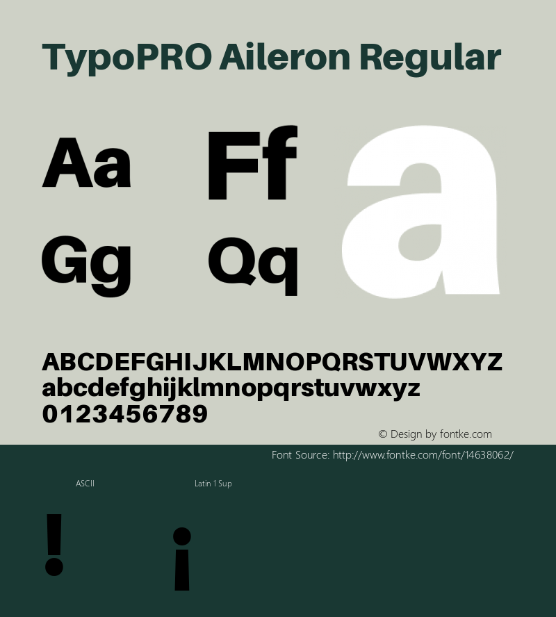 TypoPRO Aileron Regular Version 1.000;PS 001.000;hotconv 1.0.70;makeotf.lib2.5.58329图片样张