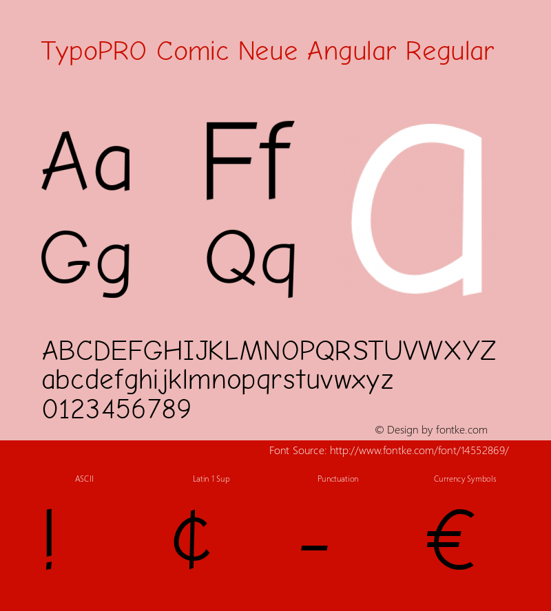 TypoPRO Comic Neue Angular Regular Version 1.000图片样张