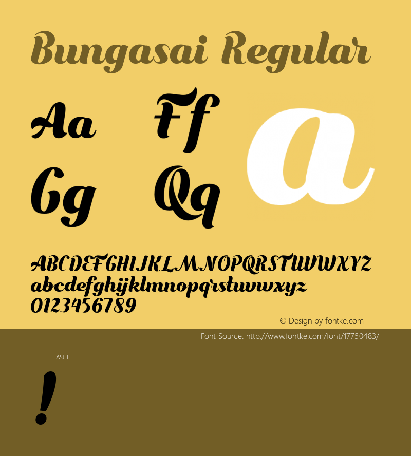 Bungasai Regular Version 001.003图片样张