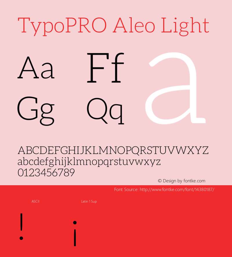TypoPRO Aleo Light Version 1.1图片样张