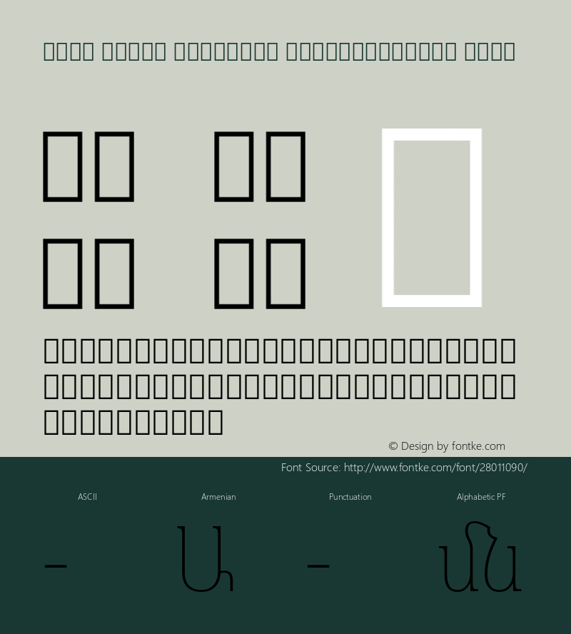 Noto Serif Armenian SemiCondensed Thin Version 2.040;GOOG;noto-source:20181019:f8f3770;ttfautohint (v1.8.2)图片样张