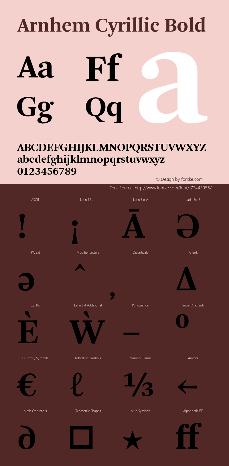 Arnhem Cyrillic Bold Version 1.001 | web-TT图片样张