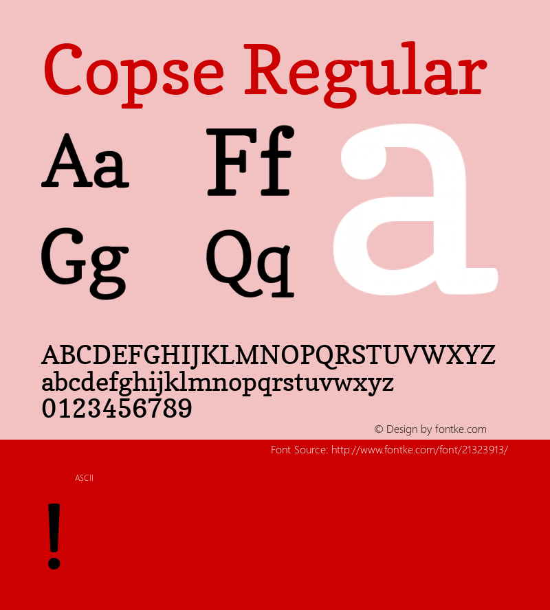 Copse Regular 图片样张