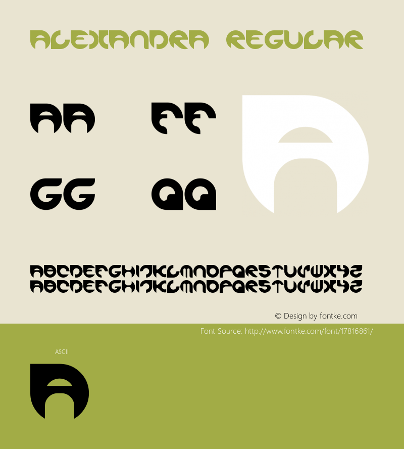 alexandra Regular Version 000.000图片样张