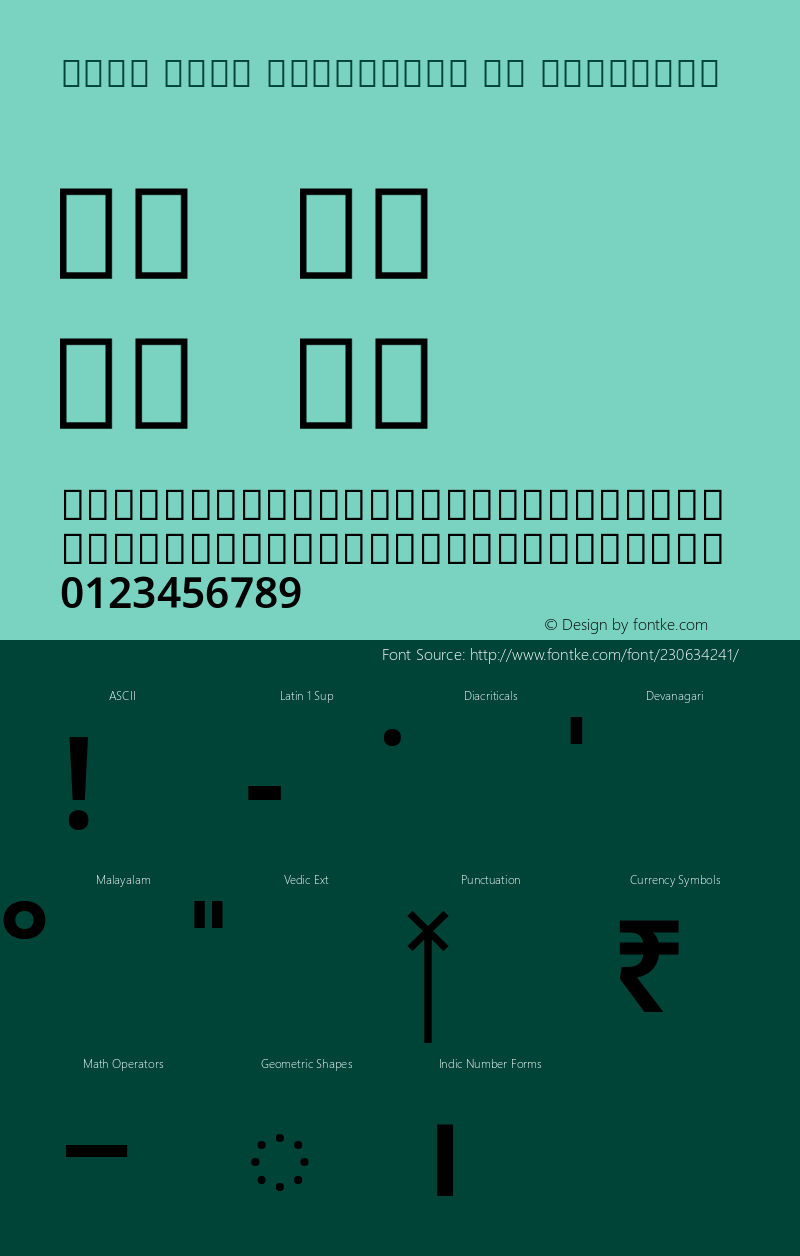 Noto Sans Malayalam UI SemiBold Version 2.101; ttfautohint (v1.8) -l 8 -r 50 -G 200 -x 14 -D mlym -f none -a qsq -X 