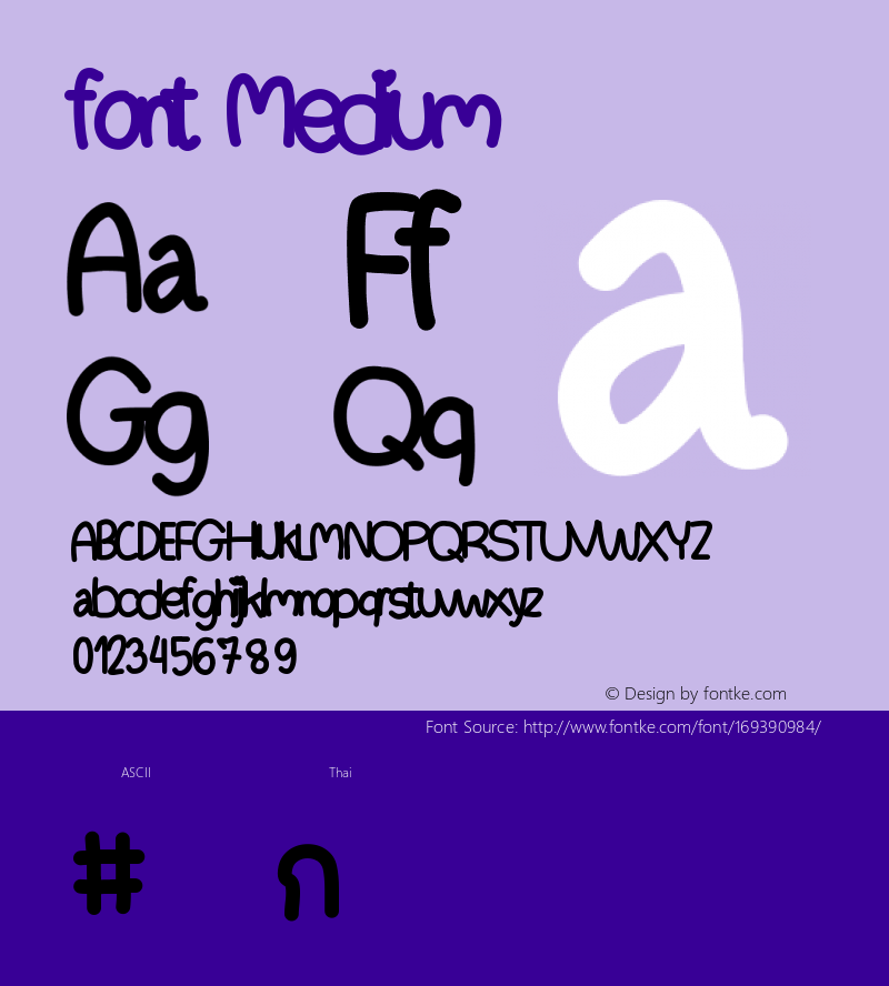 font Version 001.000图片样张