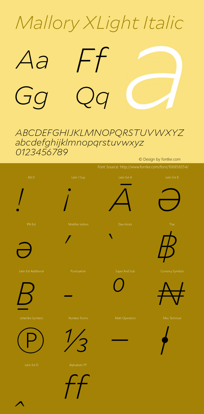 Mallory XLight Italic Version 2.000;PS 2.000;hotconv 16.6.51;makeotf.lib2.5.65220图片样张