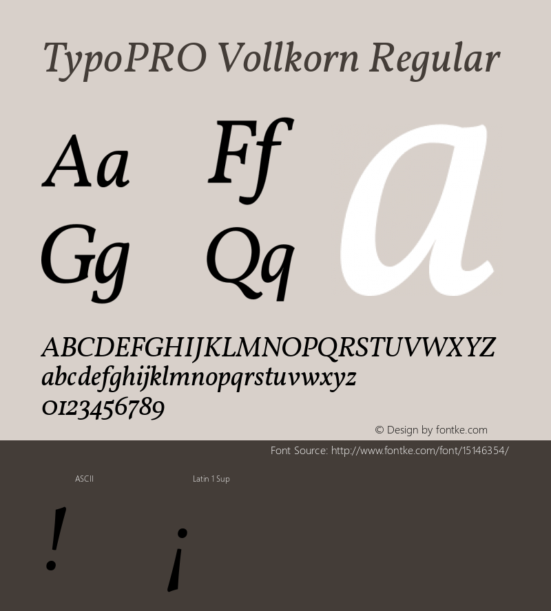 TypoPRO Vollkorn Regular Version 2.001图片样张