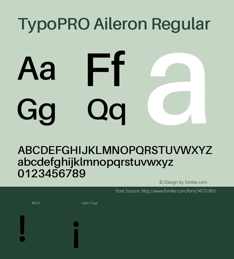 TypoPRO Aileron Regular Version 1.000;PS 001.000;hotconv 1.0.70;makeotf.lib2.5.58329图片样张