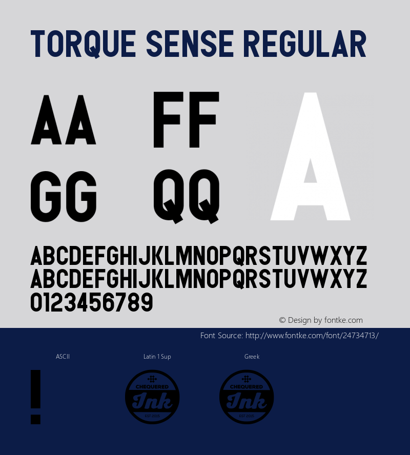 Torque Sense Version 1.00;December 14, 2017;FontCreator 11.0.0.2408 64-bit图片样张