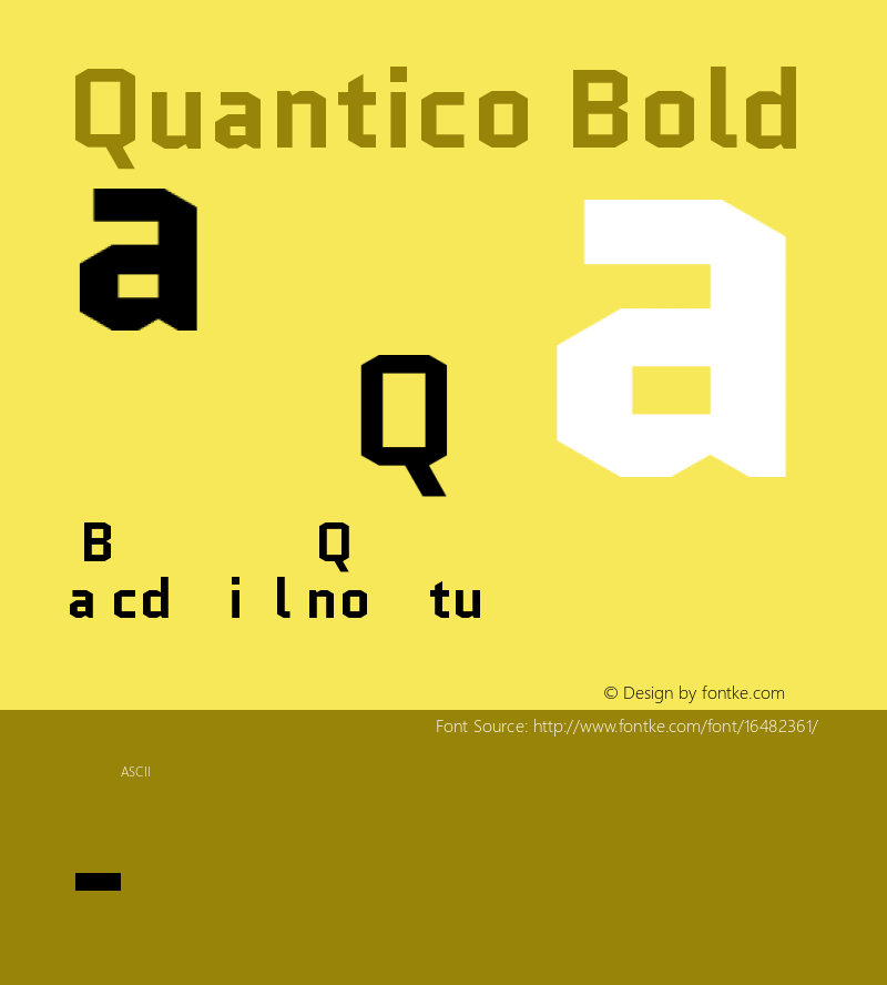 Quantico Bold Version 2.002图片样张