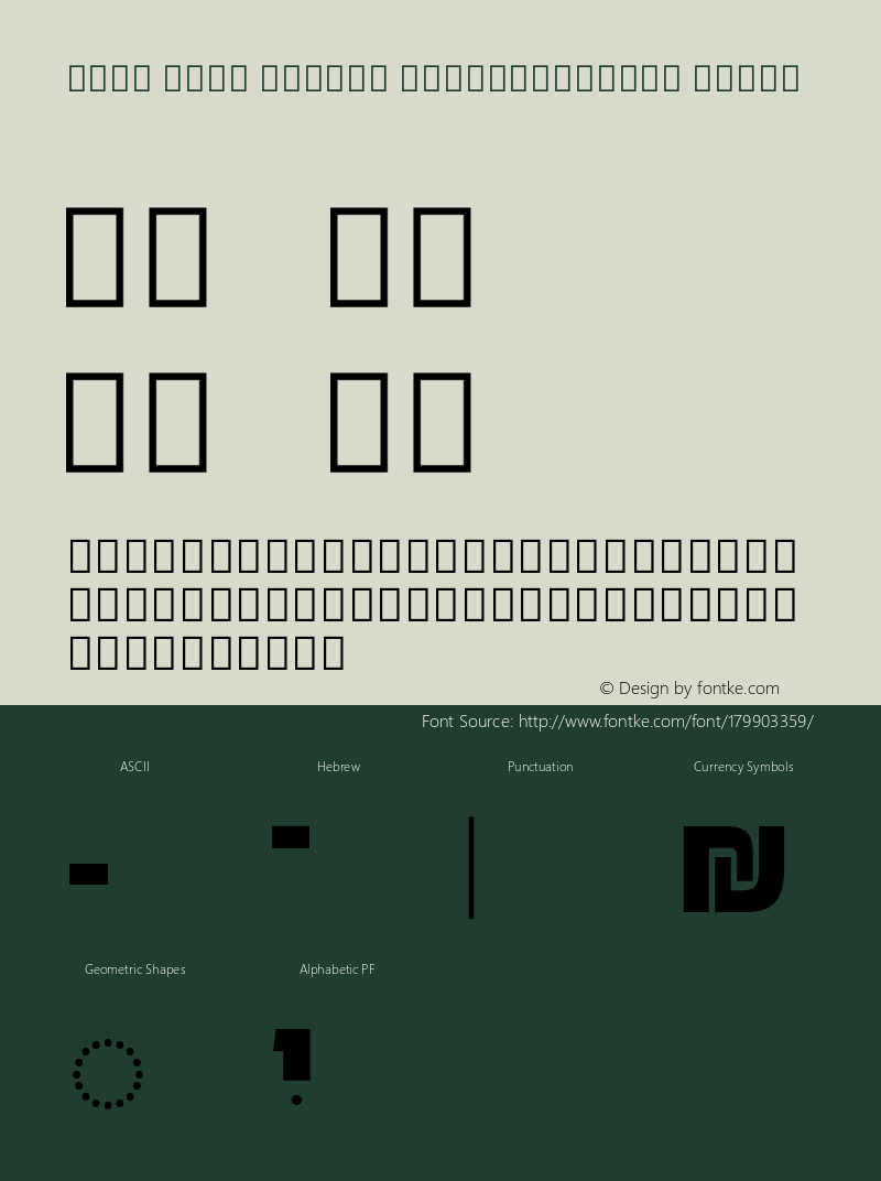 Noto Sans Hebrew SemiCondensed Black Version 3.000; ttfautohint (v1.8.4) -l 8 -r 50 -G 200 -x 14 -D hebr -f none -a qsq -X 