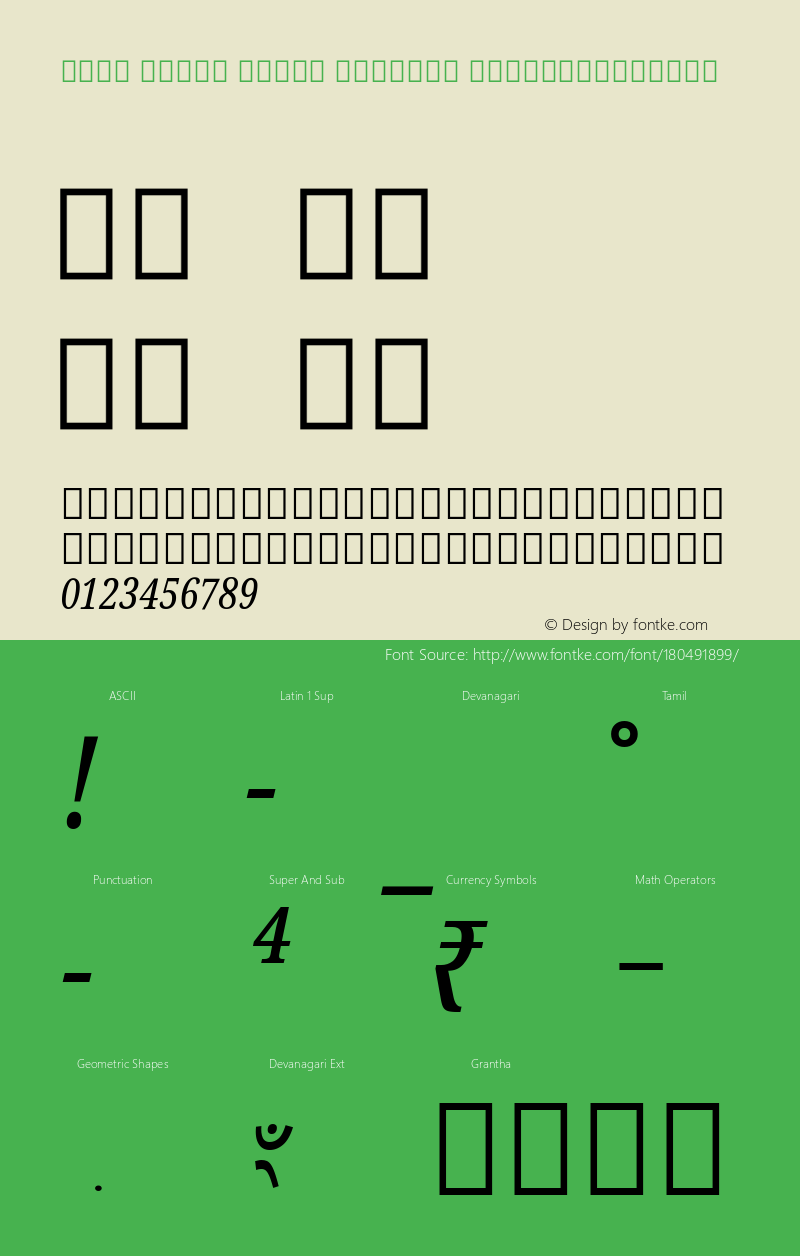 Noto Serif Tamil Slanted ExtraCondensed Version 2.000; ttfautohint (v1.8.2)图片样张