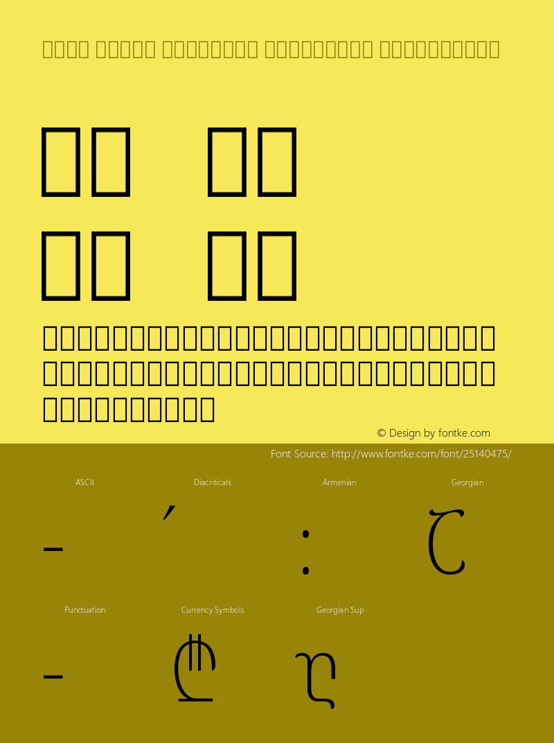 Noto Serif Georgian Condensed ExtraLight Version 2.000图片样张