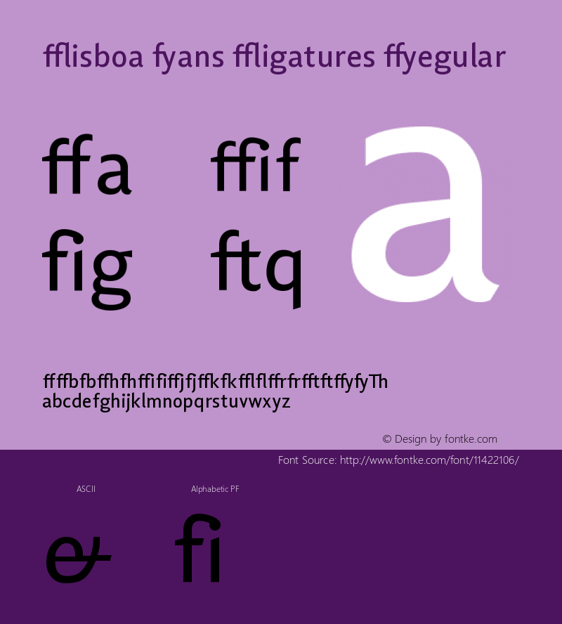 Lisboa Sans Ligatures Regular Version 001.000图片样张