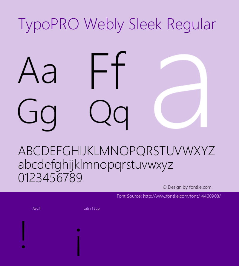 TypoPRO Webly Sleek Regular Version 0.10 January 23, 2013图片样张