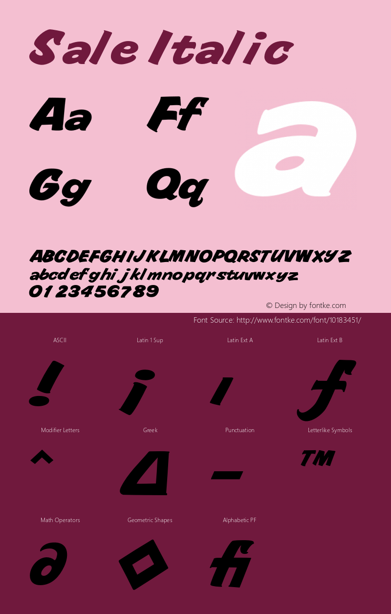 Sale Italic 001.000图片样张